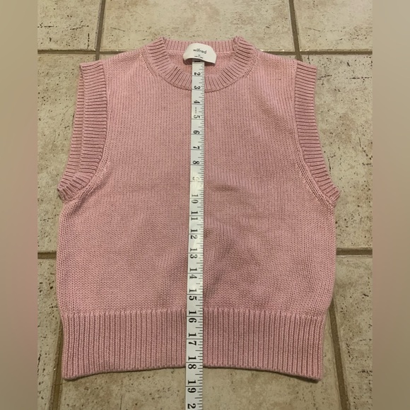 Wilfred Ribbed Knit Sweater Vest XS - Picture 5 of 7